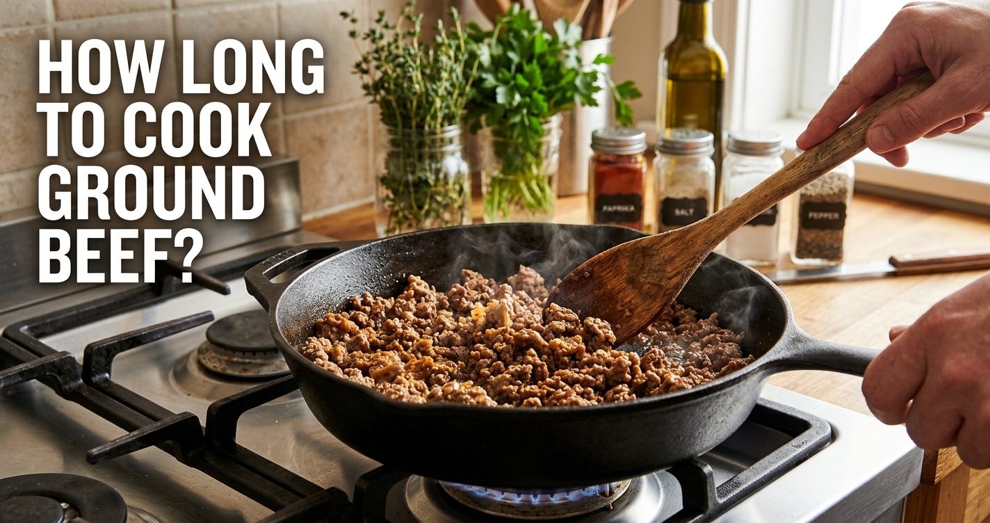 how long to cook ground beef