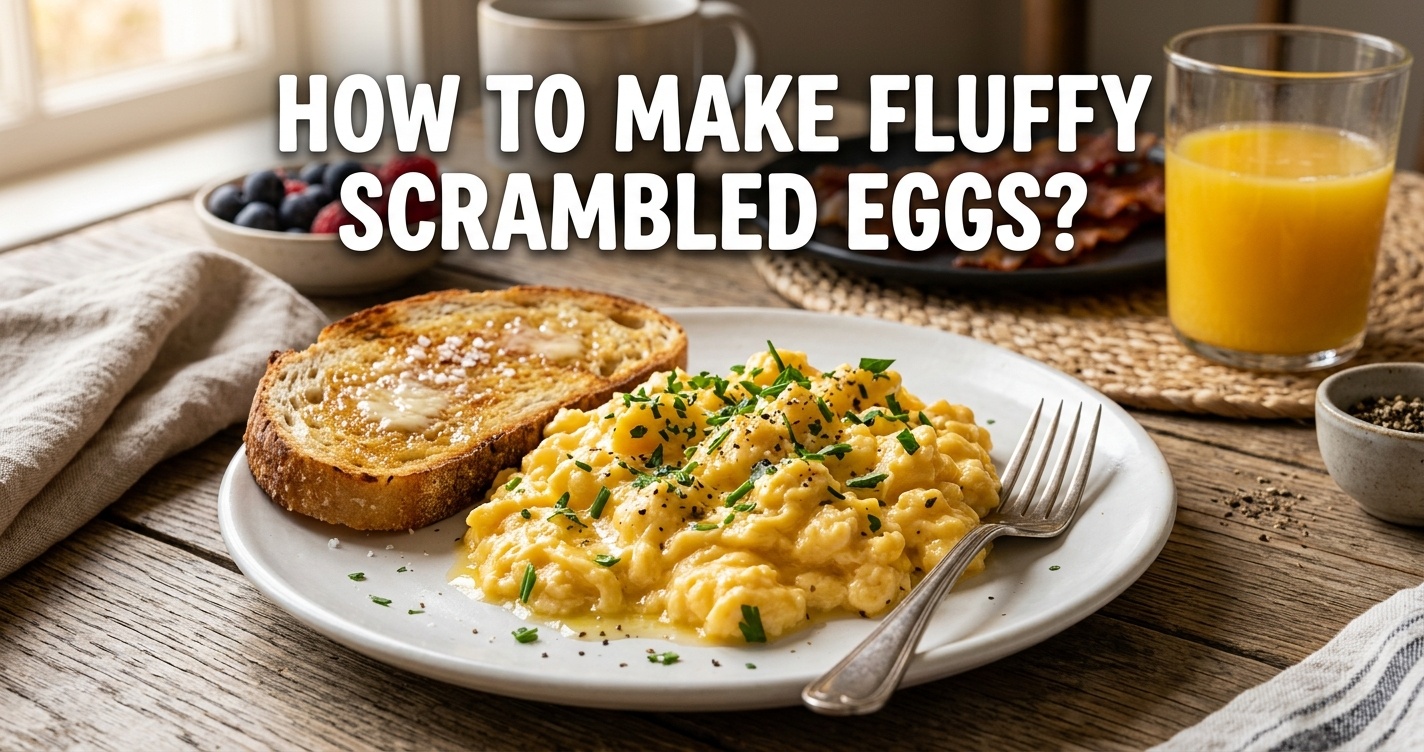 how to make fluffy scrambled eggs