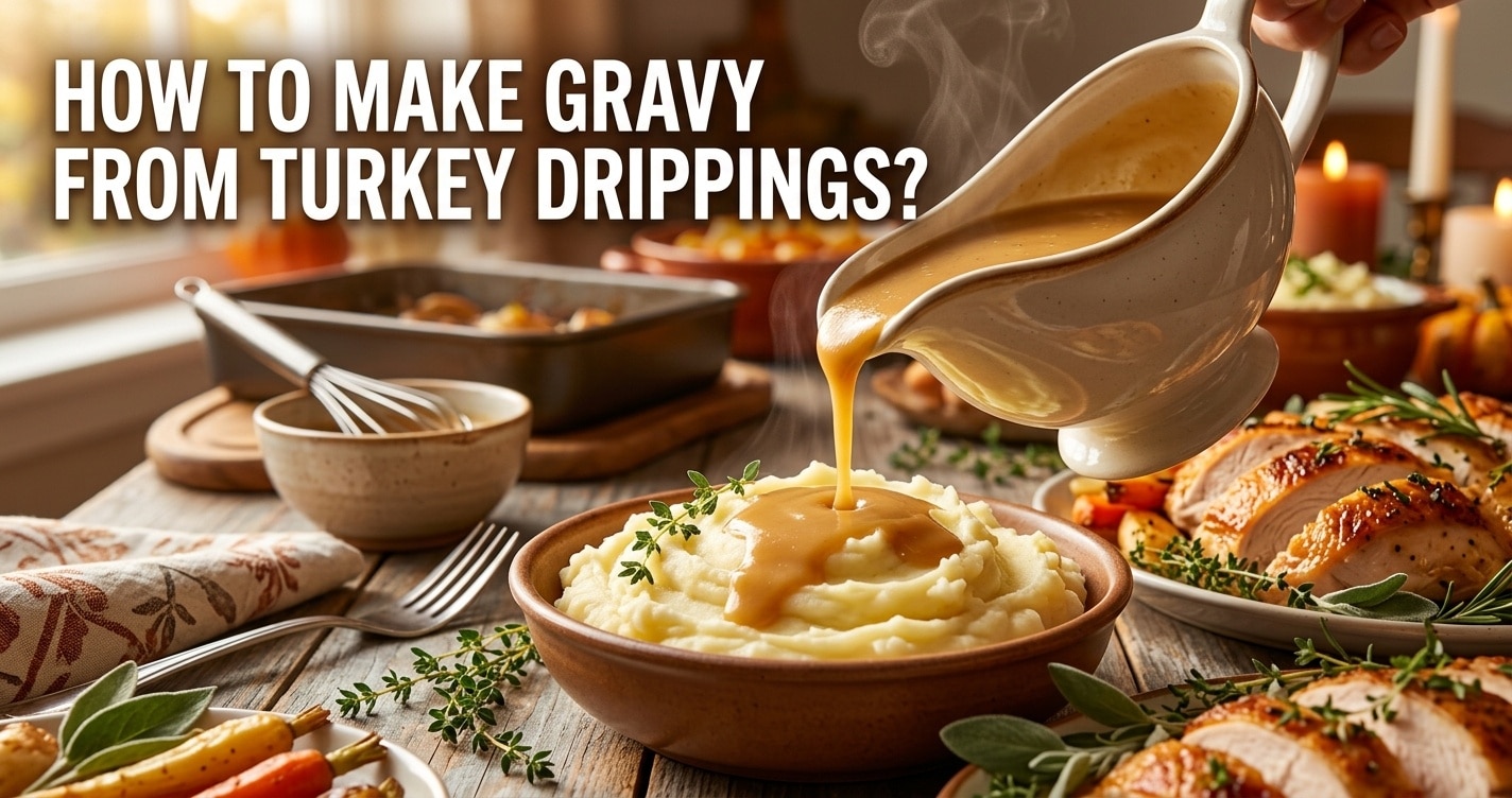 how to make gravy from turkey drippings